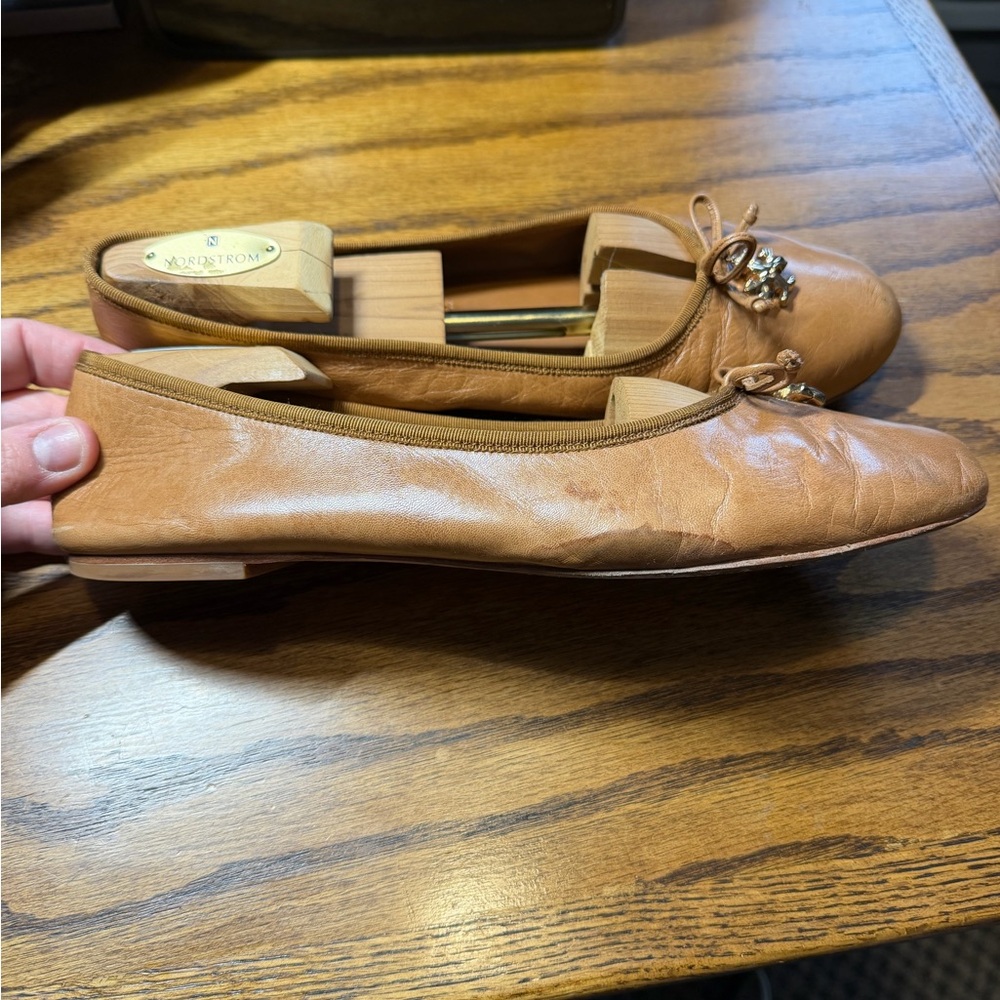 Tory Burch Tan Charm Ballet Flat - Picture 3 of 4